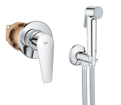 Набір BauEdge 2 в 1 для туалету (гігієнічний душ зі змішувачем прихованого монтажу) (UA28343001) UA28343001 фото