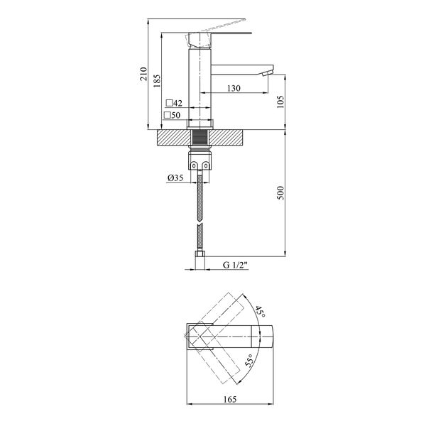 Набор 3 в 1 для ванной комнаты Kroner Edelstahl Kubus ESG052 SS1746 фото