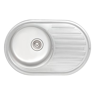 Кухонна мийка Qtap 7750 0,8 мм Satin (QT7750SAT08) SD00040983 фото