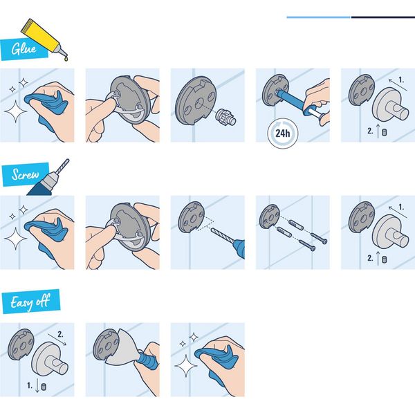 Стакан с держателем для ванной комнаты Grohe QuickFix Start Cube 41097000 CV033406 фото