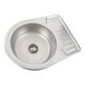 Кухонна мийка з нержавіючої сталі Platinum ДЕКОР 5844 (0,8/180 мм) 11468 фото 2