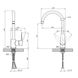 Змішувач для кухні Kroner KRP Brocken - C030 CV023600 фото 2