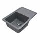 Гранітна мийка для кухні Platinum 6243 LIANA матова Сірий мусон 3805 фото 4