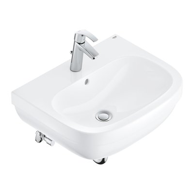 Набір для ванної : раковина Euro 60, змішувач Eurosmart M, сифон, вентилі (39641000) 39641000 фото