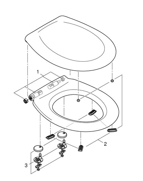 Bau Ceramic Комплект демферів для сидіння та кришки (49530000) 49530000 фото