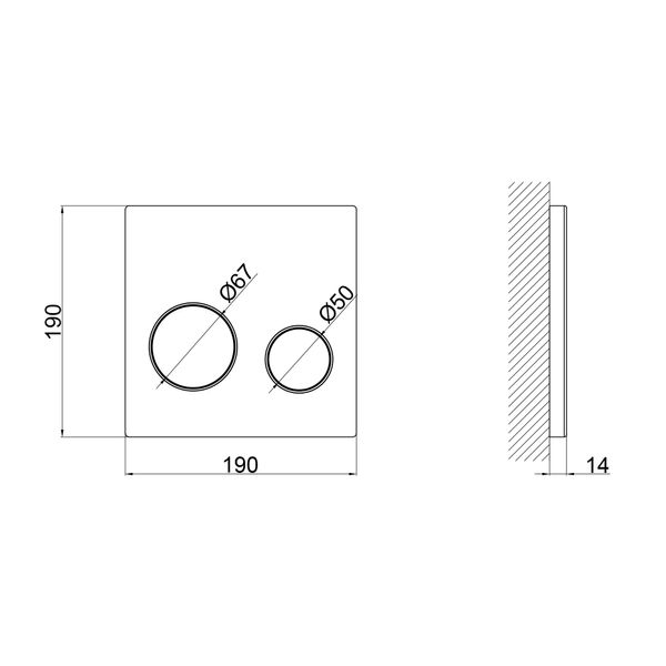 Панель змиву для унітаза Qtap Nest Uni QT0211P01V1178MB SD00042971 фото