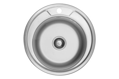 Кухонна мийка Kroner KRP Dekor - 490 (0,6 мм) CV022761 фото