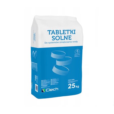 Сіль таблетована для систем очищення води Ciech Tabletki Solne 25 кг CV029962 фото