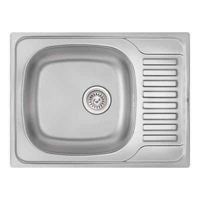 Кухонна мийка Qtap 6550 0,8 мм Satin (QT6550SAT08) SD00040990 фото