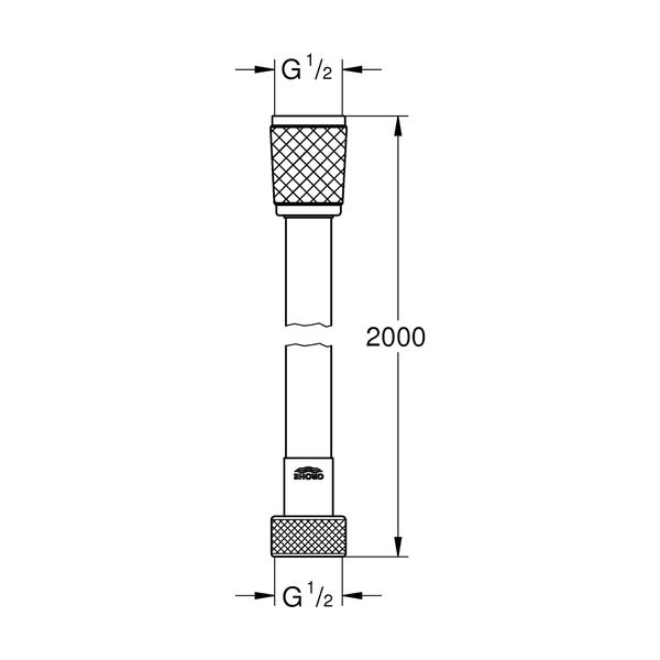 Шланг для душа Grohe VitalioFlex Comfort 2000 мм 27173002 CV032480 фото