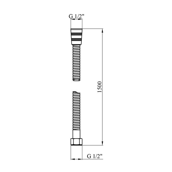 Шланг для душа Kroner KRP - SCH620 CV031197 фото