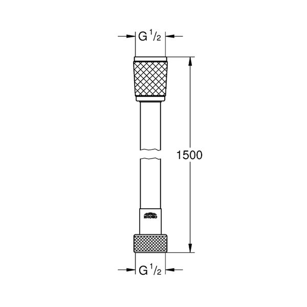 Шланг для душа Grohe VitalioFlex Trend 1500 мм 28741002 CV032476 фото