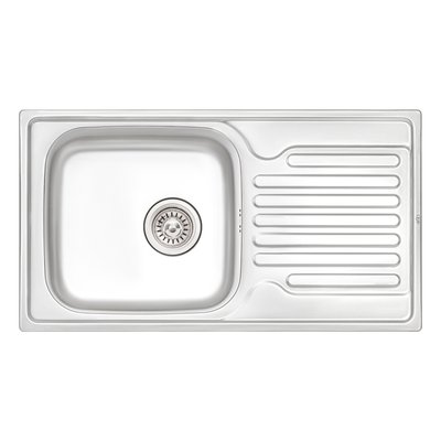Кухонна мийка Qtap 7843 0,8 мм Satin (QT7843SAT08) SD00040995 фото