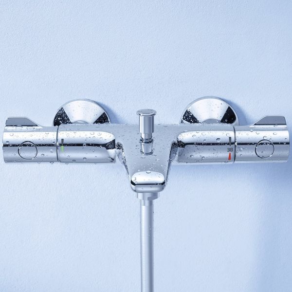 Смеситель для ванны Grohe Grohtherm 800 34567000 с душевым гарнитуром 27853001 (34567001) CV032204 фото