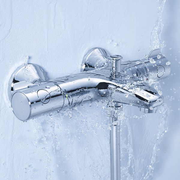 Змішувач для ванни Grohe Grohtherm 800 34567000 з душовим гарнітуром 27853001 (34567001) CV032204 фото