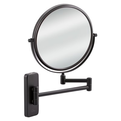 Косметичне дзеркало Qtap Liberty настінне D 200 мм QTLIBBLM1147 Black SD00040033 фото