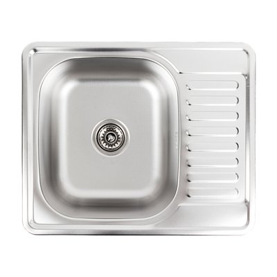 Кухонна мийка з нержавіючої сталі Platinum 5848 ДЕКОР (0,8/180 мм) 11712 фото