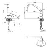 Смеситель для кухни Lidz Anny 008F (k40) LDANN008FCRM35123 Chrome SD00041227 фото