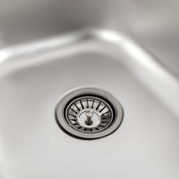 Кухонна мийка з нержавіючої сталі Platinum 9550D ДЕКОР (0,8/180 мм) 11529 фото