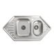 Кухонна мийка з нержавіючої сталі Platinum 9550D ДЕКОР (0,8/180 мм) 11529 фото 1