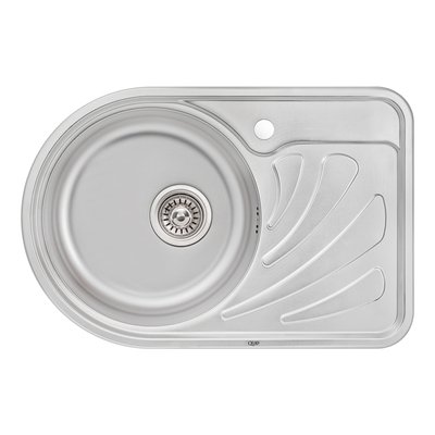 Кухонна мийка Qtap 6744L 0,8 мм Micro Decor (QT6744LMICDEC08) SD00041003 фото