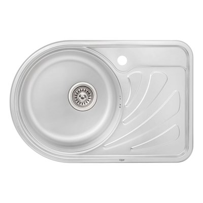 Кухонна мийка Qtap 6744L 0,8 мм Satin (QT6744LSAT08) SD00041004 фото