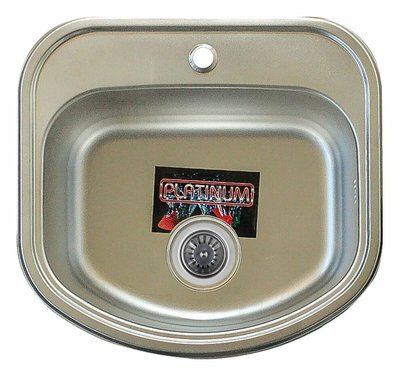 Кухонна мийка з нержавіючої сталі Platinum 4947 ПОЛІРОВКА (0,8/180 мм) 11705 фото