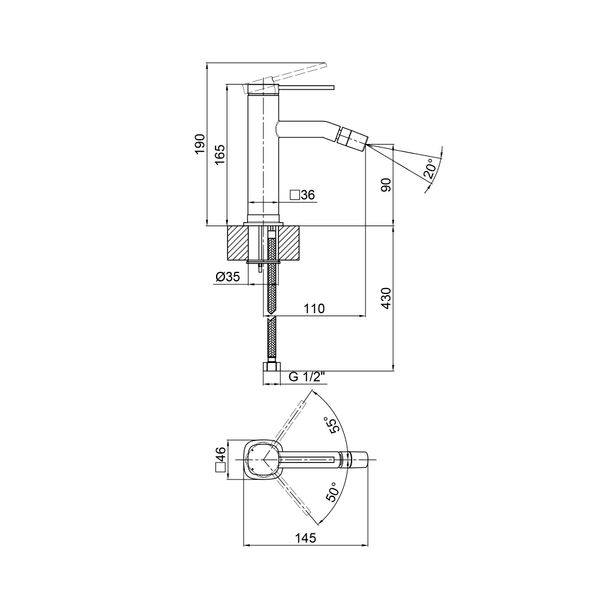 Смеситель для биде Qtap Robin 2060102C SD00047554 фото