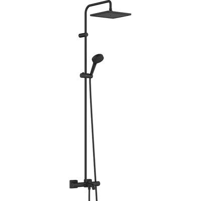 Душова система Hansgrohe Vernis Shape Showerpipe 240 1jet з термостатом для ванни, Matt Black (26900670) 26900670 фото