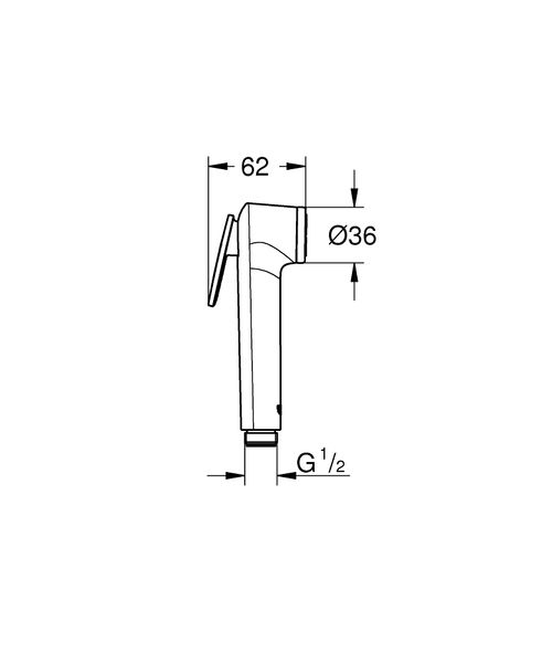 Vitalio Trigger Spray 30 Ручной душ, 1 вид струи (26351000) 26351000 фото