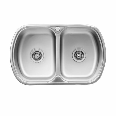 Кухонна мийка з нержавіючої сталі Platinum САТИН 7749D (0,8/180 мм) 11715 фото