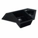 Гранітна мийка для кухні Platinum 9950 PANDORA матова Чорний металік 3689 фото 2