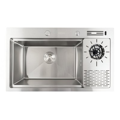 Кухонна мийка нержавійка 78*46 Platinum Handmade 42224 фото