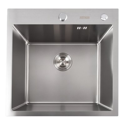 Кухонная мойка Platinum Handmade 500x500x220 (толщина 3,0/1,5 мм корзина и дозатор в комплекте) 23566 фото