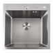 Кухонна мийка Platinum Handmade 500x500x220 (товщина 3,0/1,5 мм корзина та дозатор в комплекті) 23566 фото 1