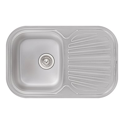Кухонна мийка Qtap 7448 0,8 мм Micro Decor (QT7448MICDEC08) SD00041011 фото