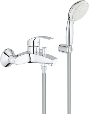 Eurosmart Одноважільний змішувач для ванни + душовий набір (3330220A) 3330220A фото