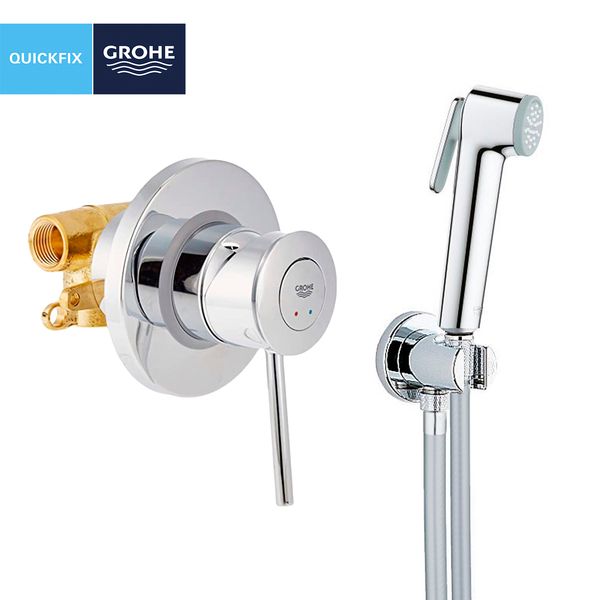 Набор для гигиенического душа скрытого монтажа со смесителем Grohe QuickFix BauClassic UA202606QF CV030608 фото