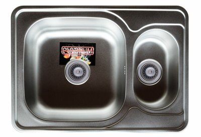 Кухонна мийка з нержавіючої сталі Platinum 7050D САТИН (0,8/180 мм) 11576 фото