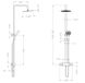 Черная душевая система с термостатом наружного монтажа для душа Nett SSB-24 183 фото 10