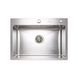 Кухонна мийка Platinum Handmade 600х450х220 (товщина 3,0/1,5 мм корзина та дозатор в комплекті) 23573 фото 1