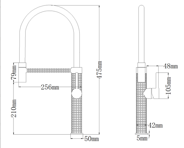 Комплект кухонної мийки KRP Schwarze - 7848LHM PVD - FlexFlow ST438391 фото