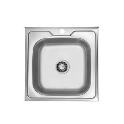Кухонна мийка накладна Kroner KRP Satin - 5050 (0.6 мм) CV022819 фото