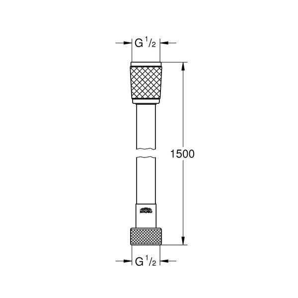 Шланг для душа Grohe Relexaflex 1500 мм TwistFree 45973001 CV030557 фото