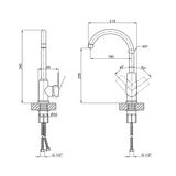 Смеситель для кухни Brinex 35C 20N SD00050845 фото