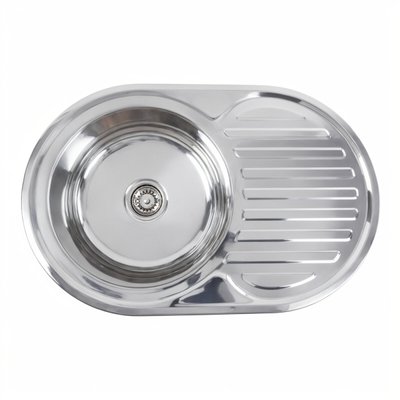 Кухонна мийка з нержавіючої сталі Platinum 7750 ПОЛІРОВКА (0,8/180 мм) 11588 фото