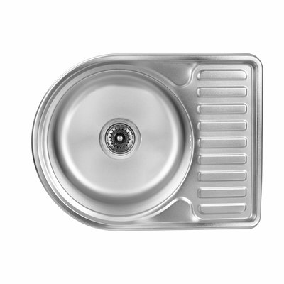 Кухонна мийка з нержавіючої сталі Platinum САТИН 5844 0,8/180 мм) 11471 фото