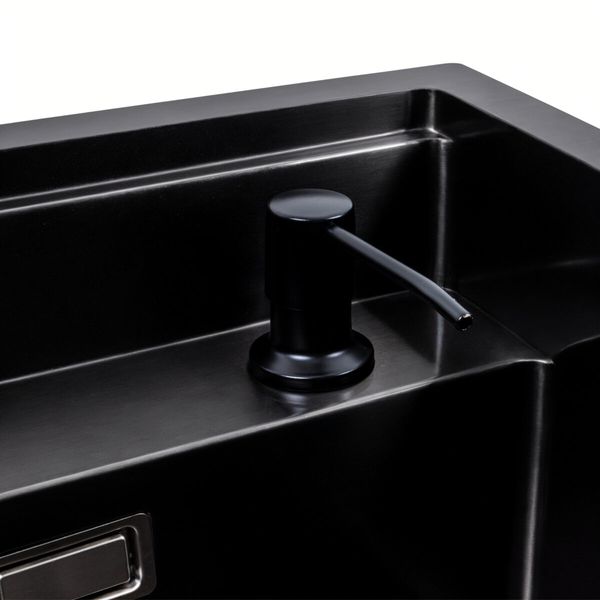 Кухонна мийка прихована чорна Platinum TZ 40*50 41970 фото