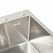 Кухонна мийка Platinum Handmade 400x500х220 (товщина 3,0/1,5 мм корзина та дозатор в комплекті) 23567 фото 4