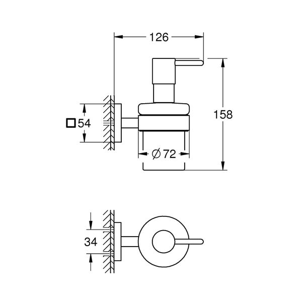 Дозатор для жидкого мыла Grohe QuickFix Start Cube 41098000 CV033400 фото